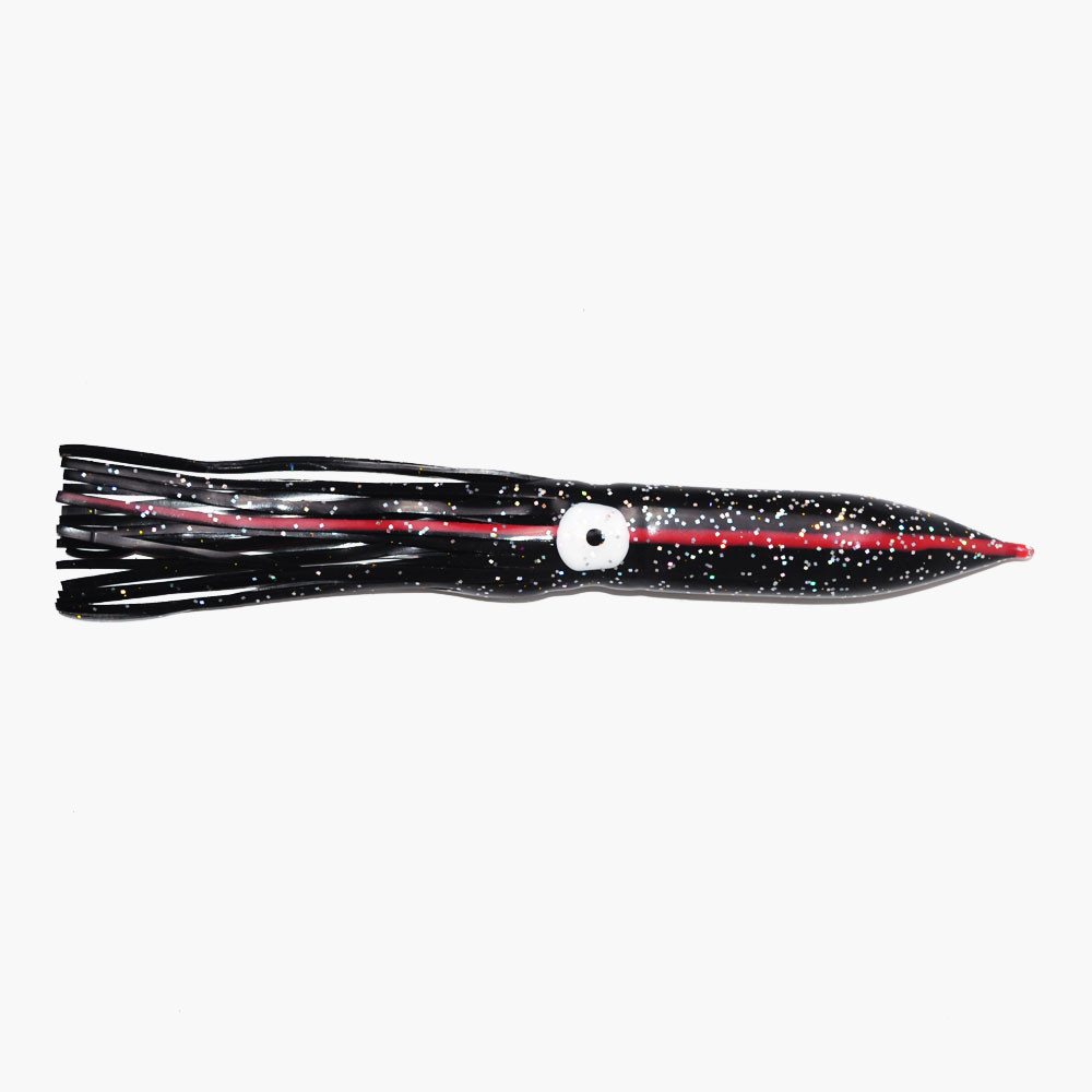 13" Squid Skirt, Flaky Black