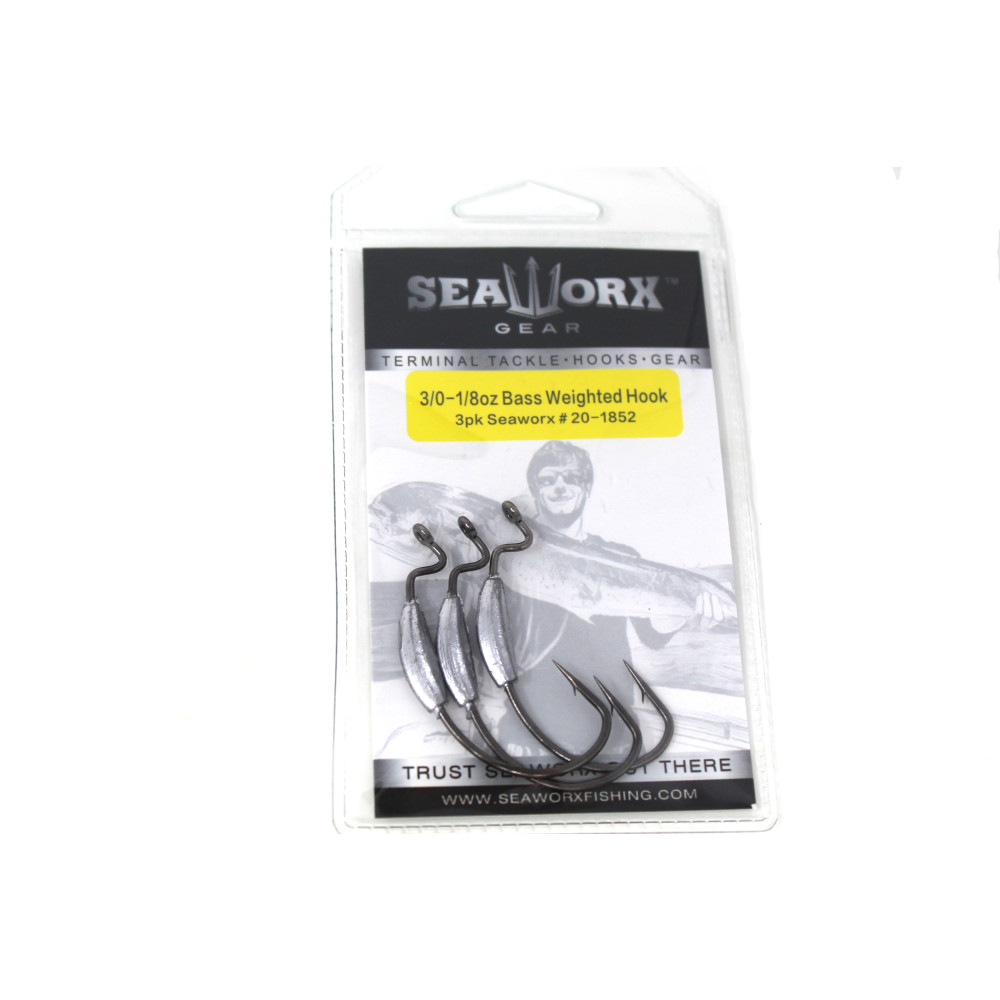 Weighted Hook, Size 3/0, 1/8oz, 3pk