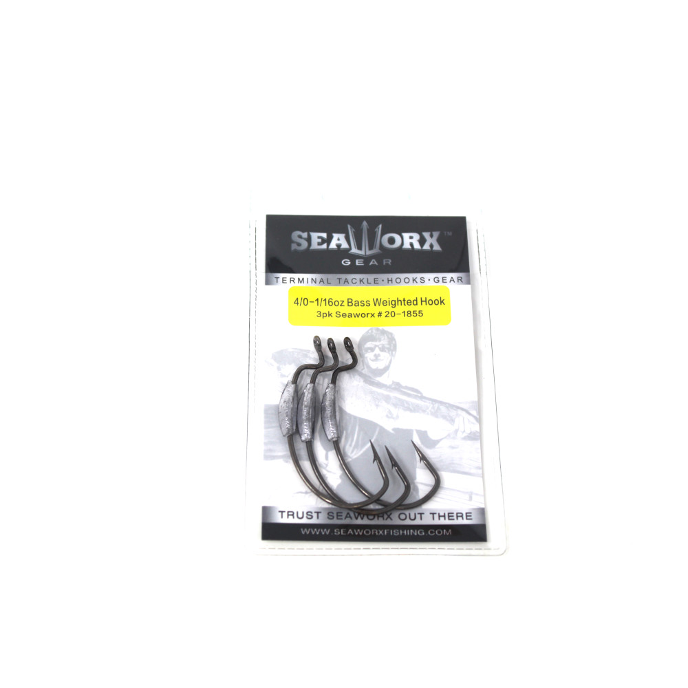 Weighted Hook, Size 4/0, 1/16oz, 3pk