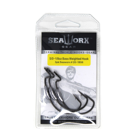 Weighted Hook, Size 5/0, 1/8oz, 3pk