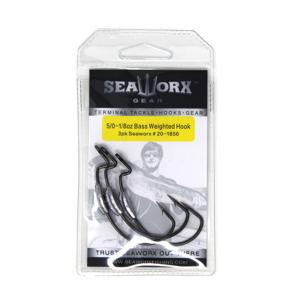 Weighted Hook, Size 5/0, 1/8oz, 3pk