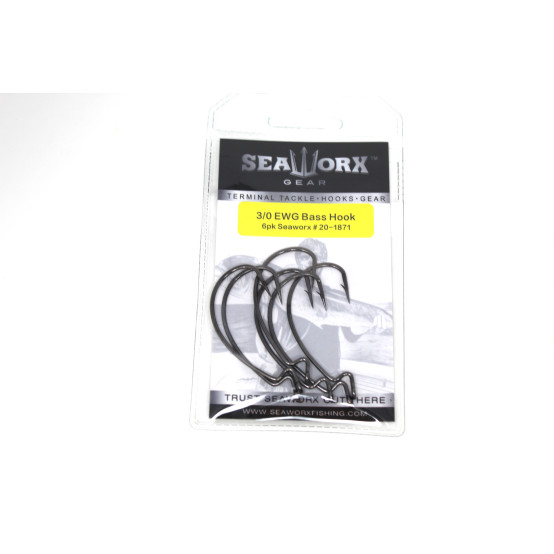 Bass Hook, 3/0, 6pcs