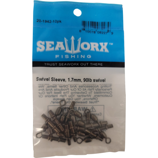 Sleeve Swivel, 1.6mm, 90lb,10pk