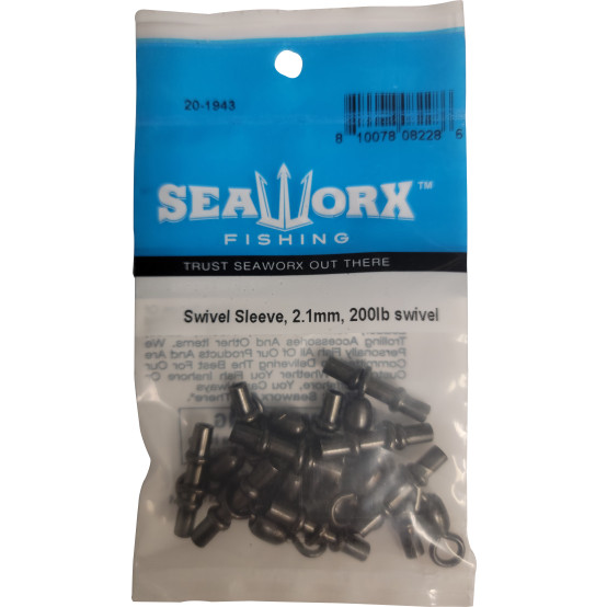 Sleeve Swivel, 2.1mm, 200lb,10pk