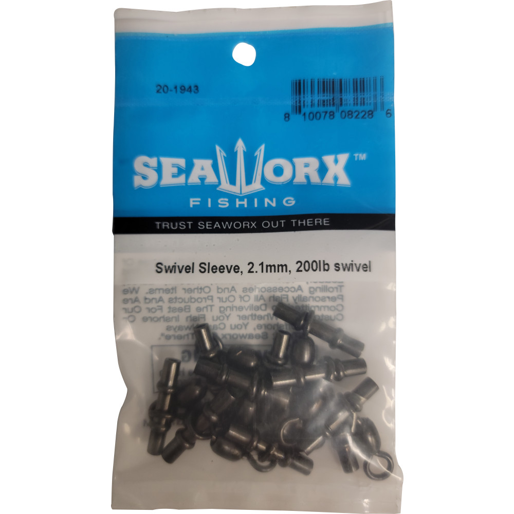 Sleeve Swivel, 2.1mm, 200lb,10pk