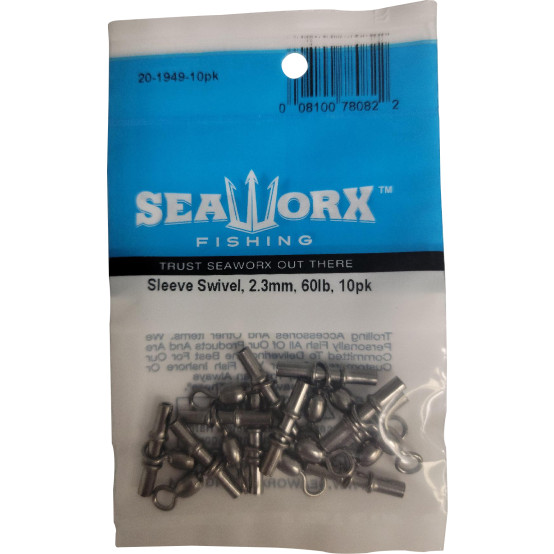 Sleeve Swivel, 2.3mm, 60lb, 10pk