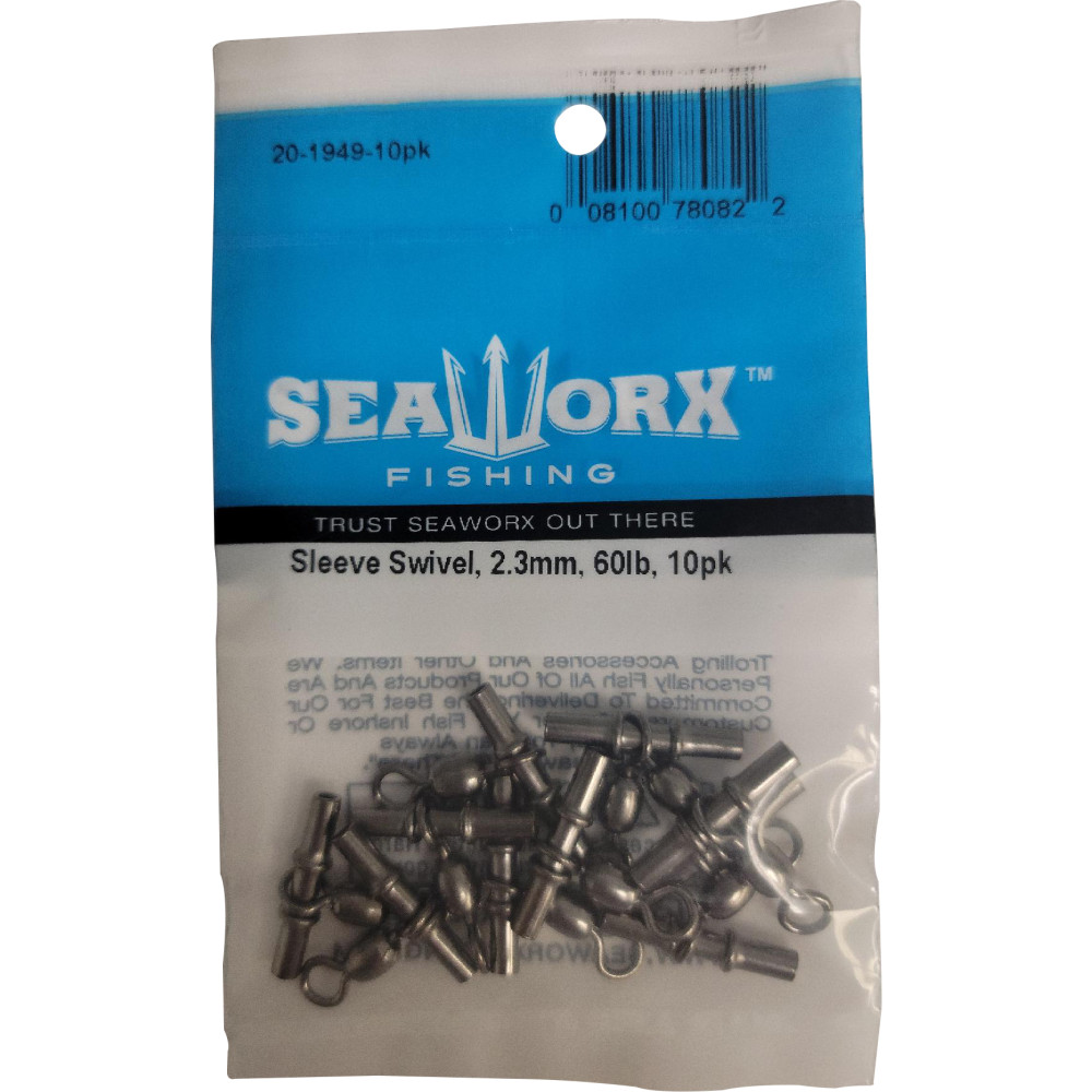 Sleeve Swivel, 2.3mm, 60lb, 10pk