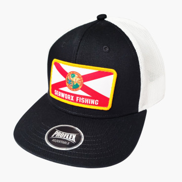  Flex Snap Back, Blk/White, FL Flag