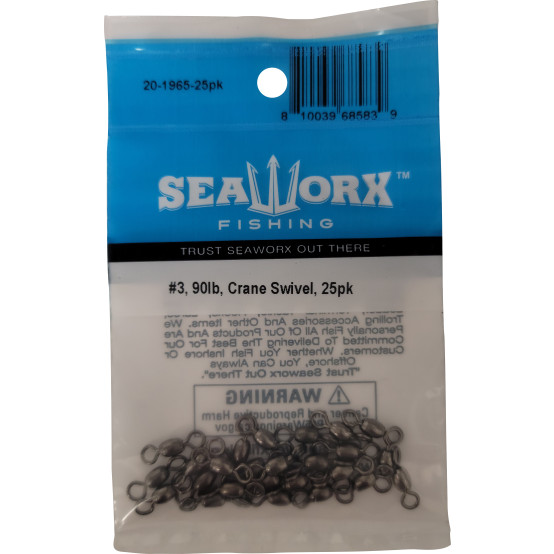 #3, 90lb, Crane Swivel, 25pk