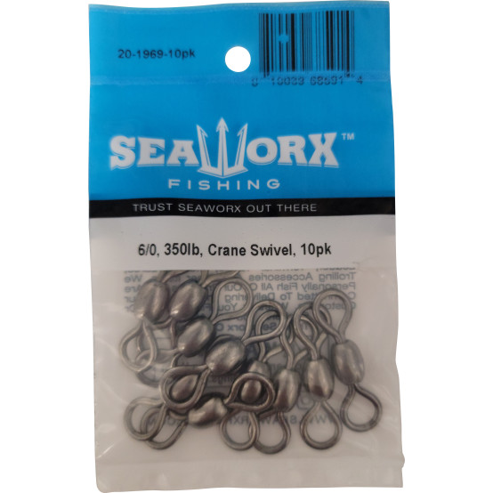 6/0, 350lb, Crane Swivel, 10pk