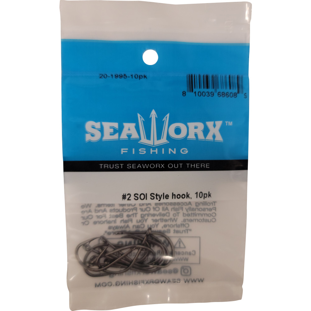 #2 SOI Style hook, 10pk