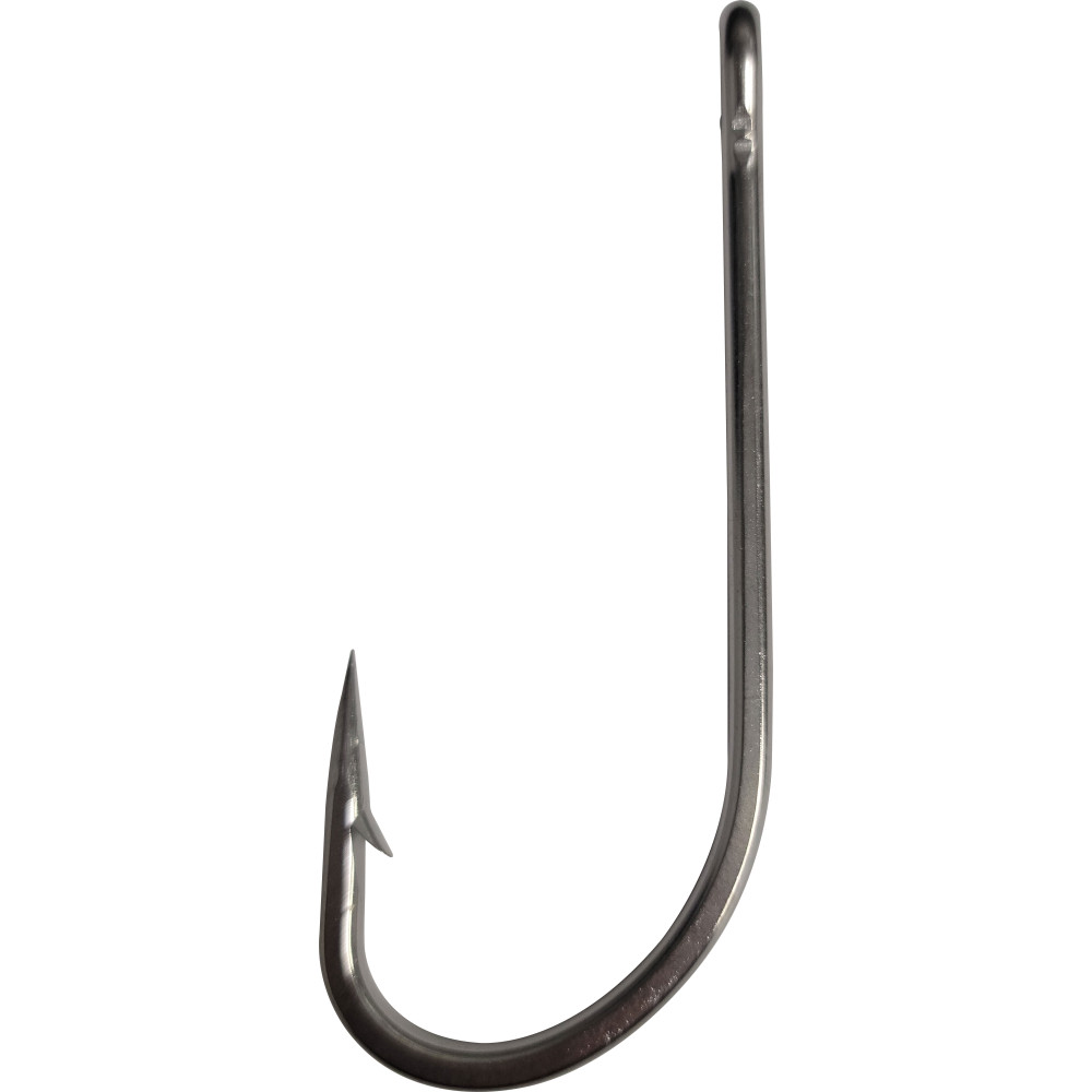 10/0 Oshaunessy style hook, stainless, 5pk