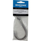 12/0 Sword hook, stainless, 2pk