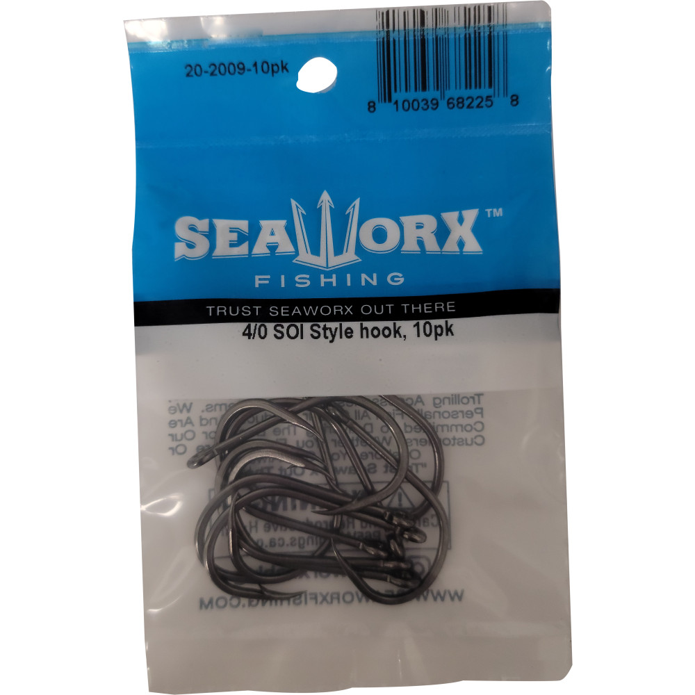4/0 SOI Style Hook, 10pk