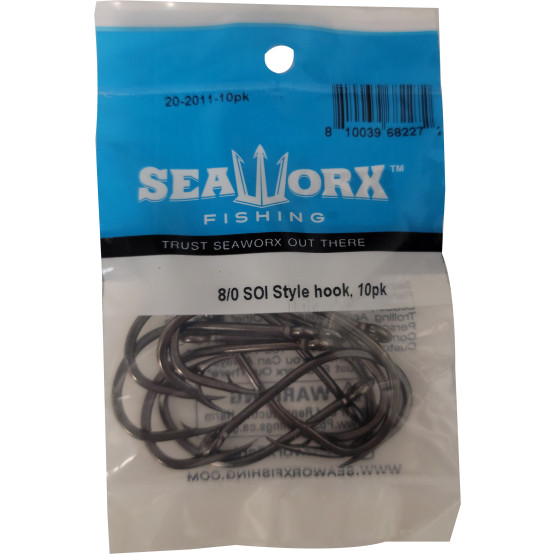 8/0 SOI Style Hook, 10pk