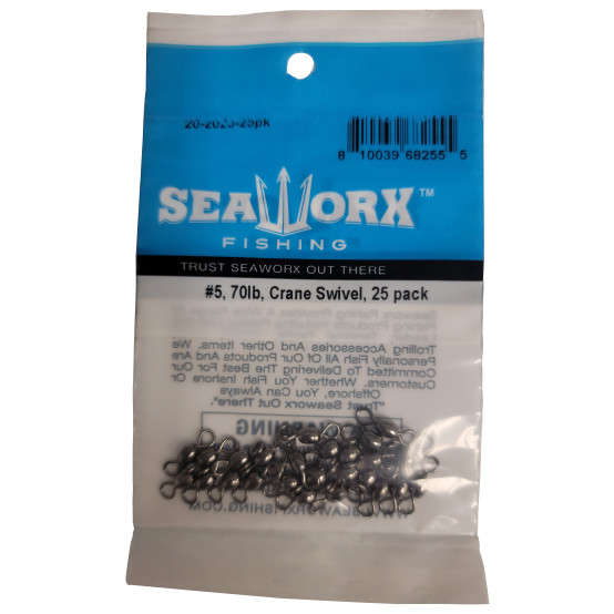 #5, 70lb, Crane Swivel, 25pk