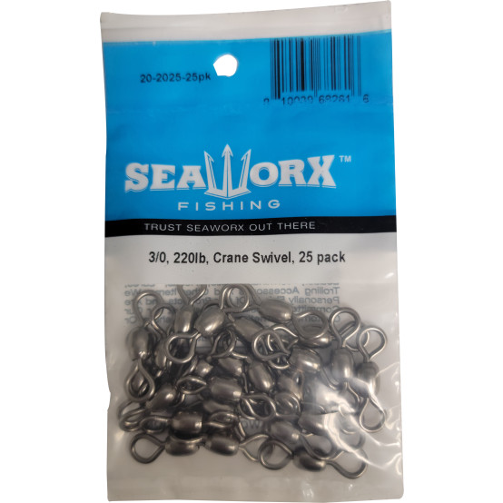 3/0, 220lb, Crane Swivel, 25pk