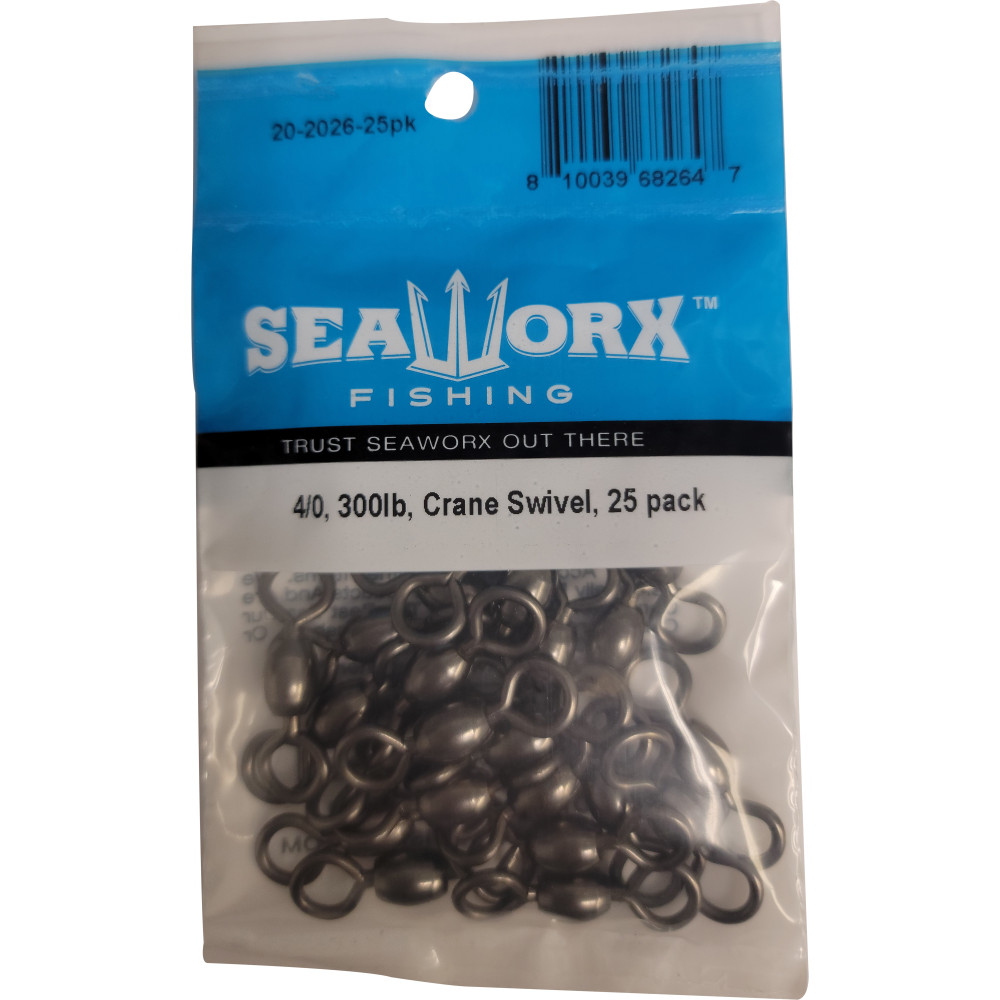 4/0, 300lb, Crane Swivel, 25pk