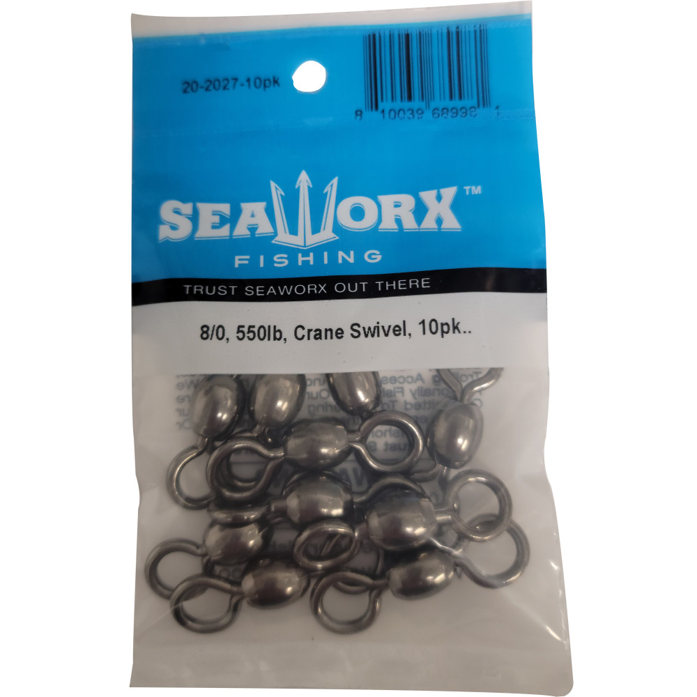8/0, 550lb, Crane Swivel, 10pk