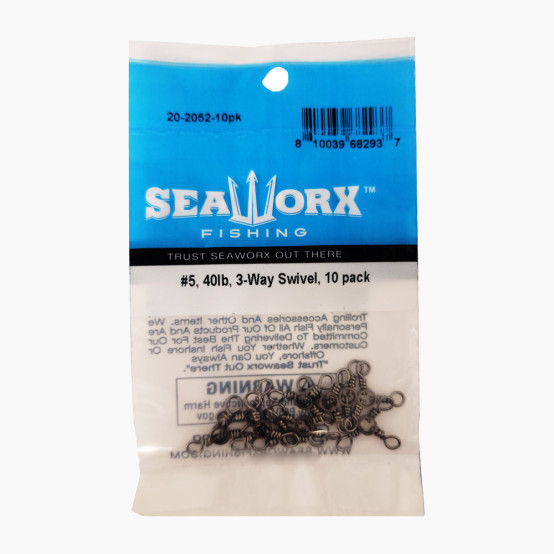 #5, 40lb, 3-Way Swivel, 10pk