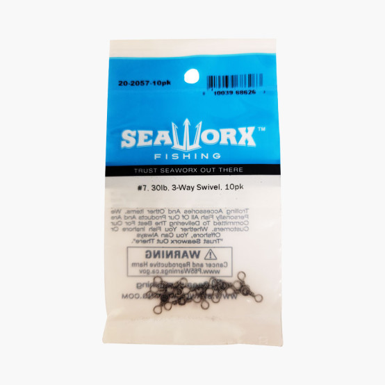 #7, 30lb, 3-Way Swivel, 10pk