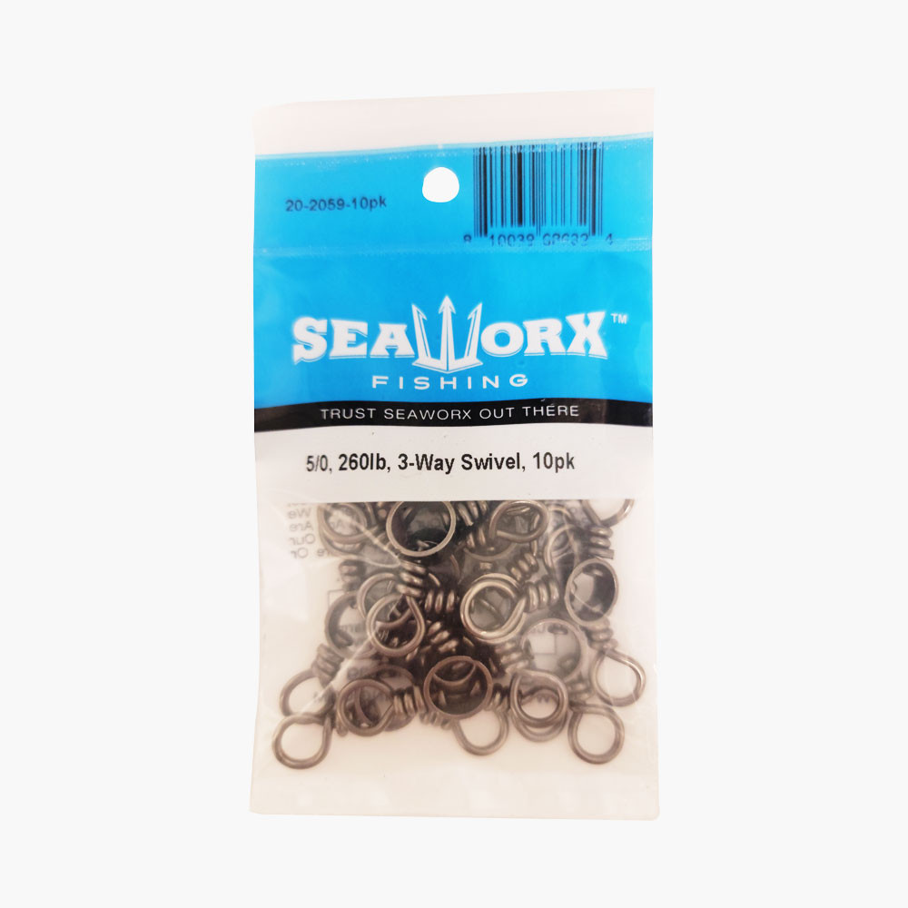 5/0, 260lb, 3-Way Swivel, 10pk