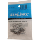 Size 6, 320lb, Stainless steel ball bearing swivel, coastlock snap, 2 pk