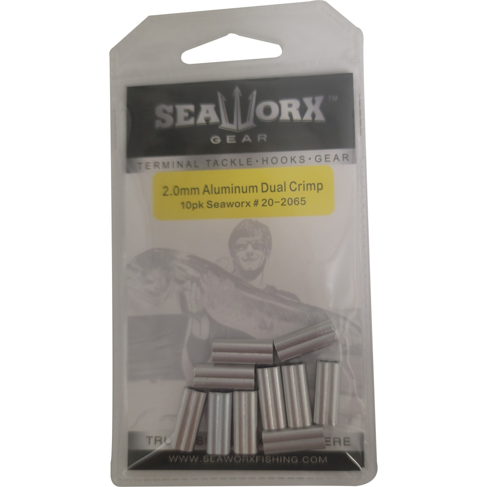 2.0mm Aluminum Dual Crimp, 10pk