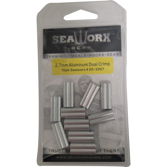 2.7mm Aluminum Dual Crimp, 10pk