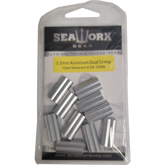 3.5mm Aluminum Dual Crimp, 10pk