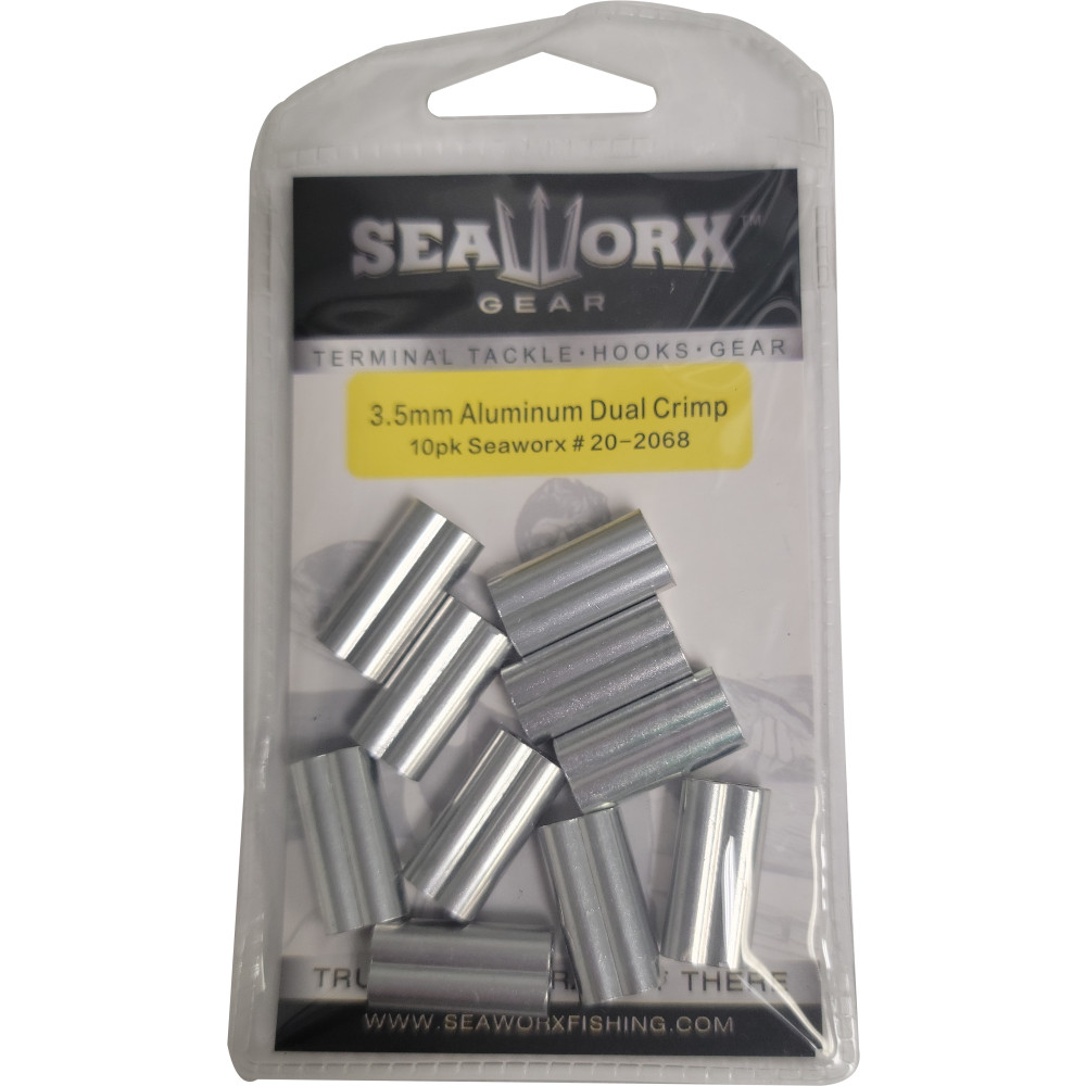 3.5mm Aluminum Dual Crimp, 10pk