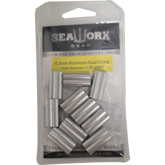 4.0mm Aluminum Dual Crimp, 10pk