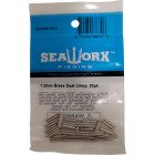 1.0mm Brass Dual Crimp, 30pk