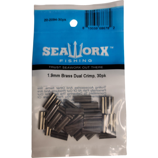 1.9mm Brass Dual Crimp, 30pk