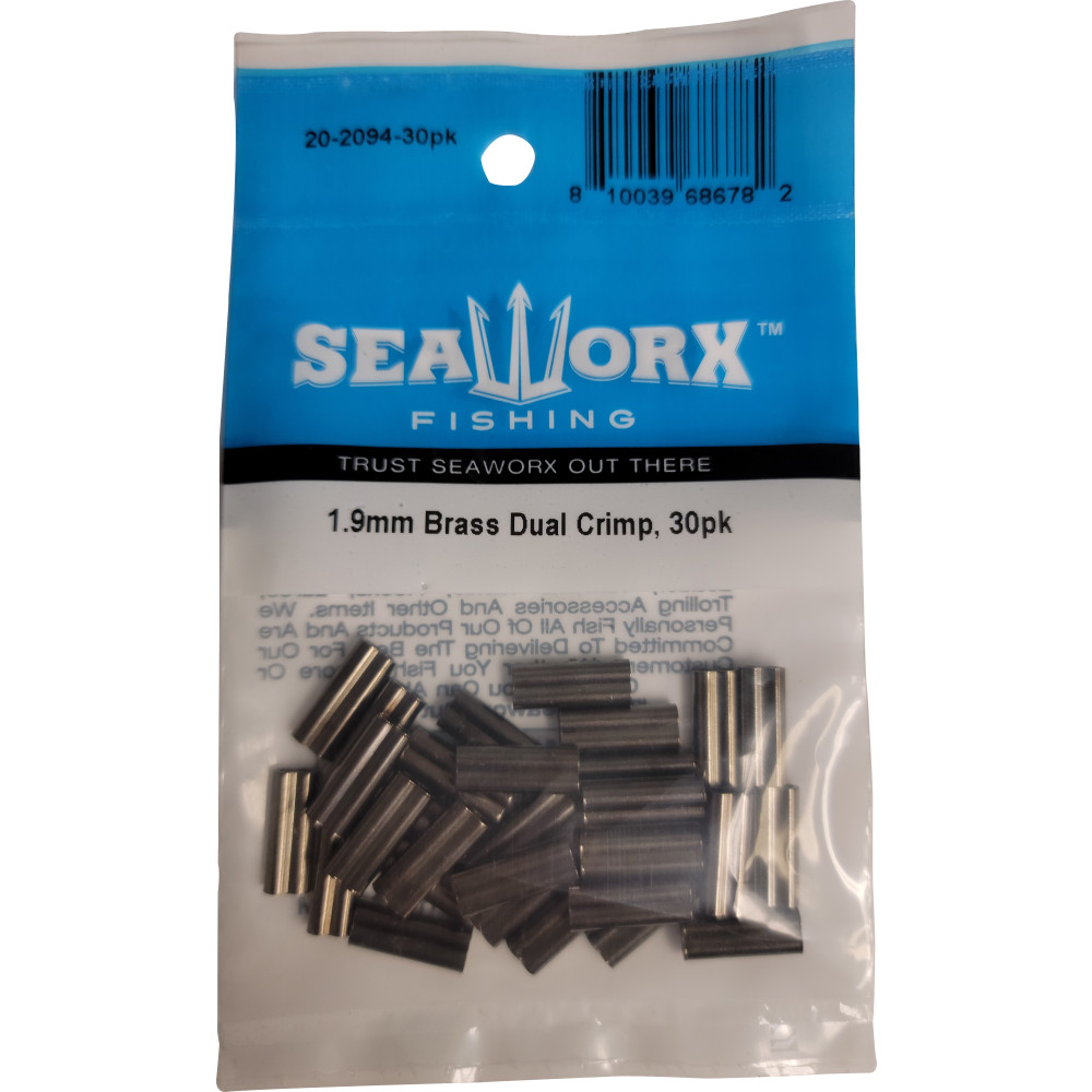 1.9mm Brass Dual Crimp, 30pk