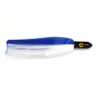 Bally Turbo Lure, 8.25" black head, blue/white hair skirt