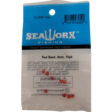 Red Bead, Round, 4mm, 10pk