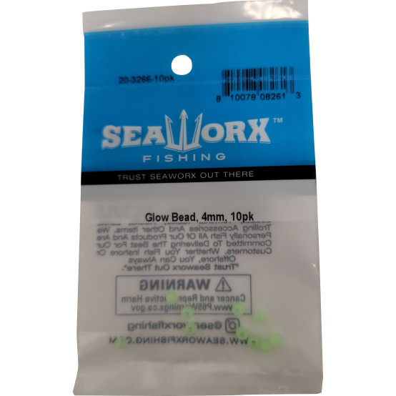 Glow Bead, Round, 4mm, 10pk