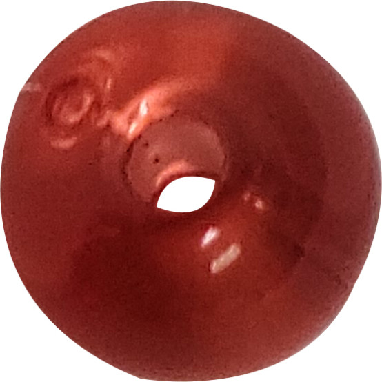 Red Bead, Round, 6mm, 10pk