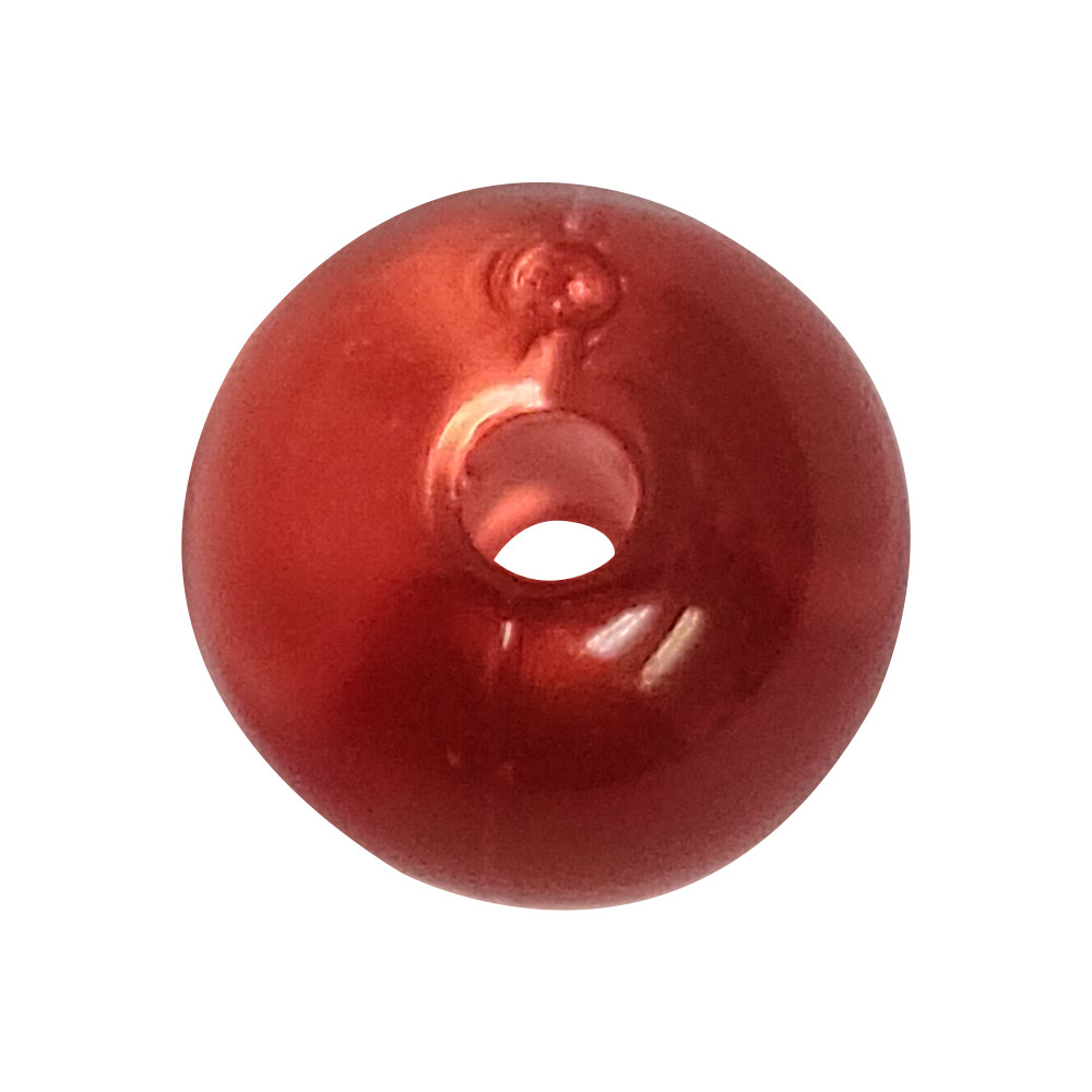 Red Bead, Round, 8mm, 10pk