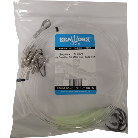 Deep Drop Rig, 5/0, 400lb main, 250lb branch