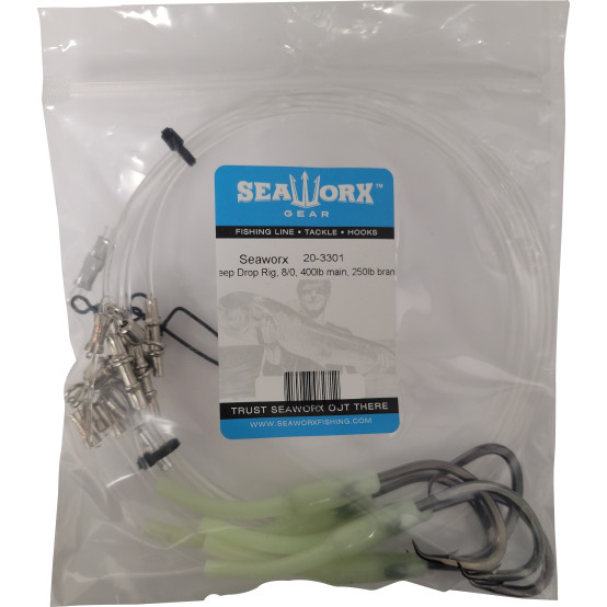 Deep Drop Rig, 8/0, 400lb main, 250lb branch