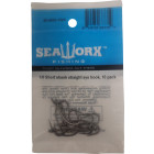 1/0 Short shank straight eye hook, 10pk