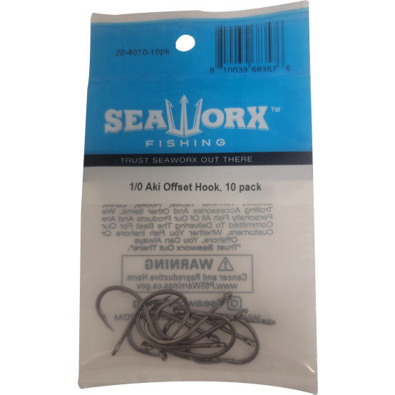 1/0 Aki Offset Hook, 10pk