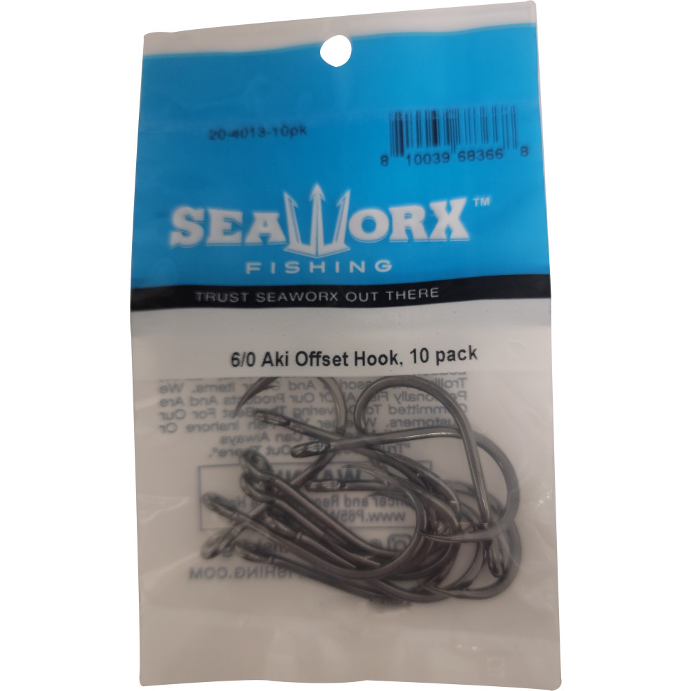 6/0 Aki Offset Hook, 10pk