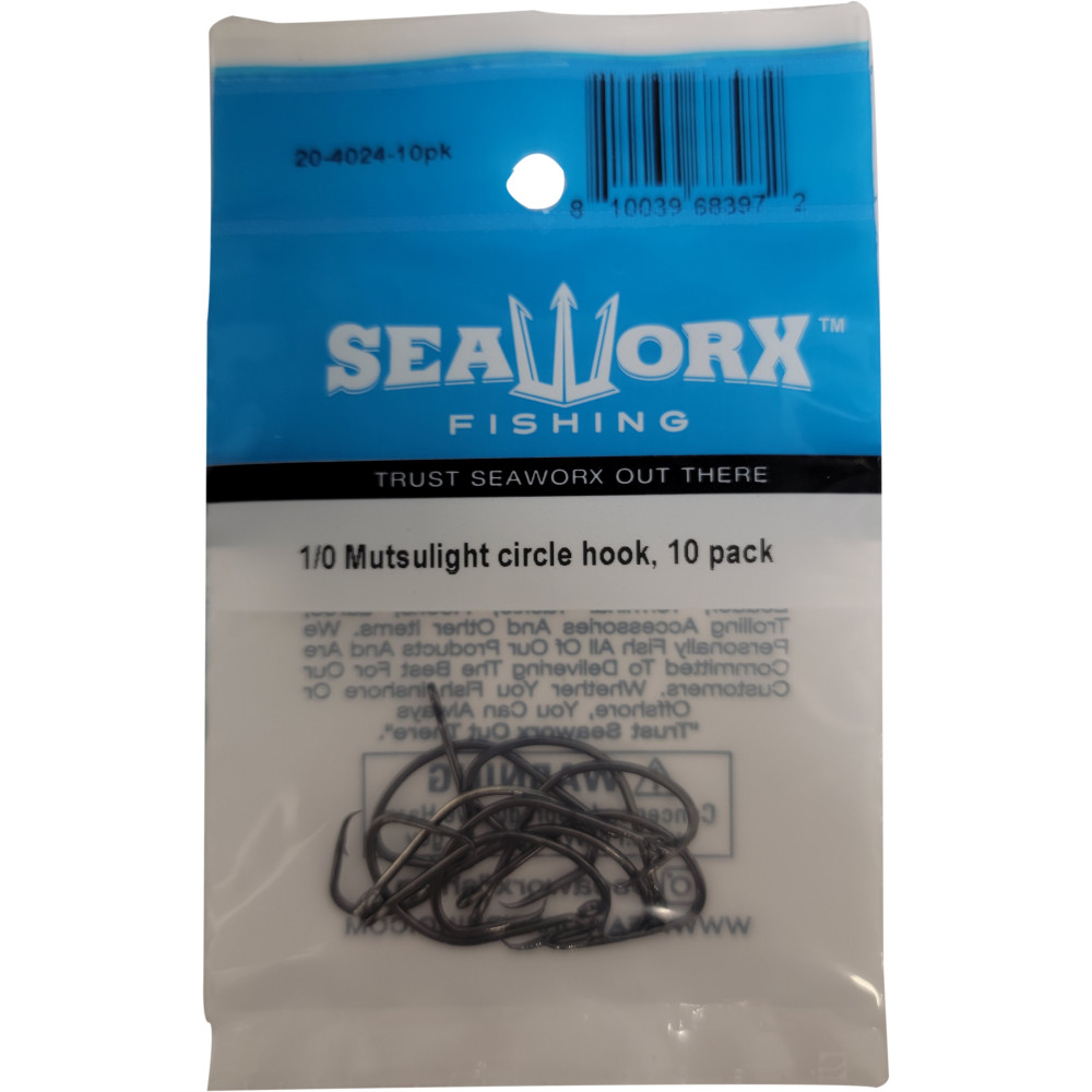 1/0 Mutsulight circle hook, 10pk