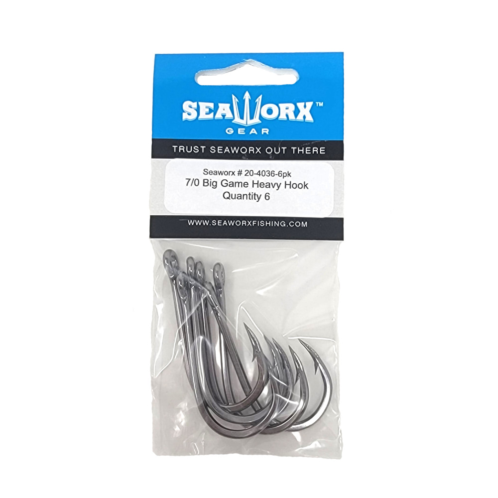 7/0 Big Game Heavy Hook, 6pk