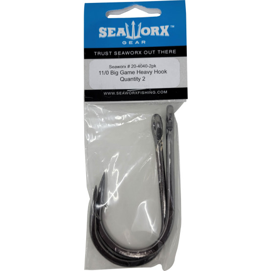 11/0 Big Game Heavy Hook, 2pk