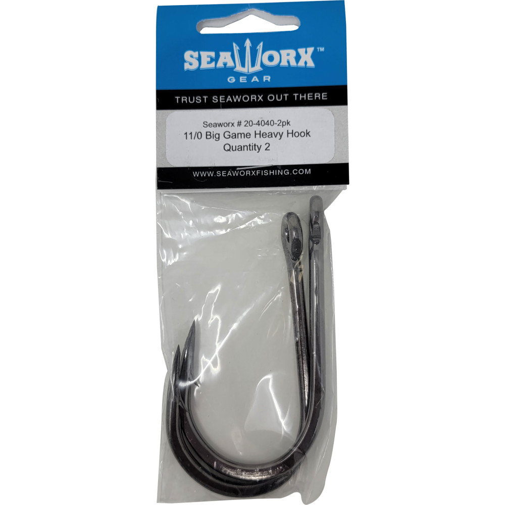 11/0 Big Game Heavy Hook, 2pk